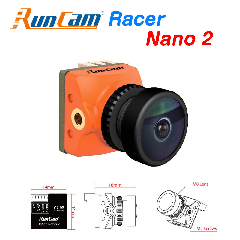 RunCam Racer Nano 2 FPV Camera CMOS OSD 1000TVL Super WDR 6ms Low Latency Gesture Control for Racing Drone