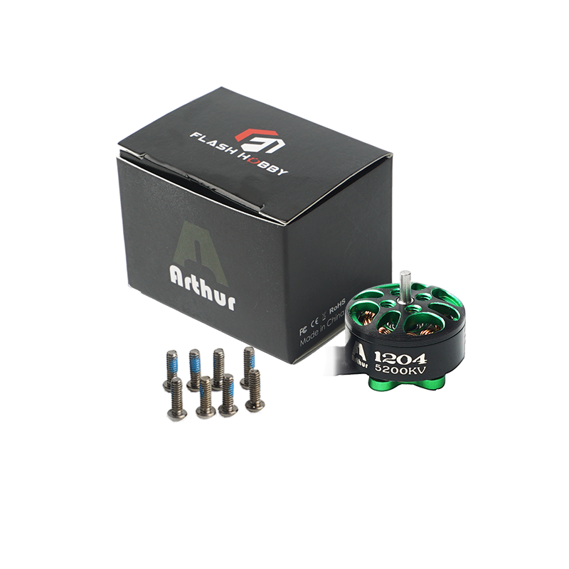 4Pcs/Lot FlashHobby Arthur Series A1204 2500KV 3100KV 5200KV 2-4S micro Brushless Motor For FPV Racing drone Mini Multirotor - CaptainRC