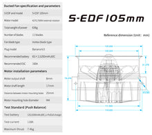 Load image into Gallery viewer, 105mm Semimetallic-EDF With ESC