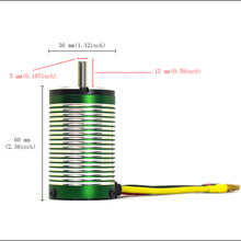 画像をギャラリービューアに読み込む, X-TEAM 3660 Brushless Motor 4650KV 4 Poles Design for RC Boat and 1/8 Remote Control Car Marine Ship