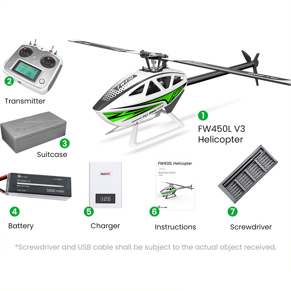 Fly Wing 450L V3 RC Helicopter