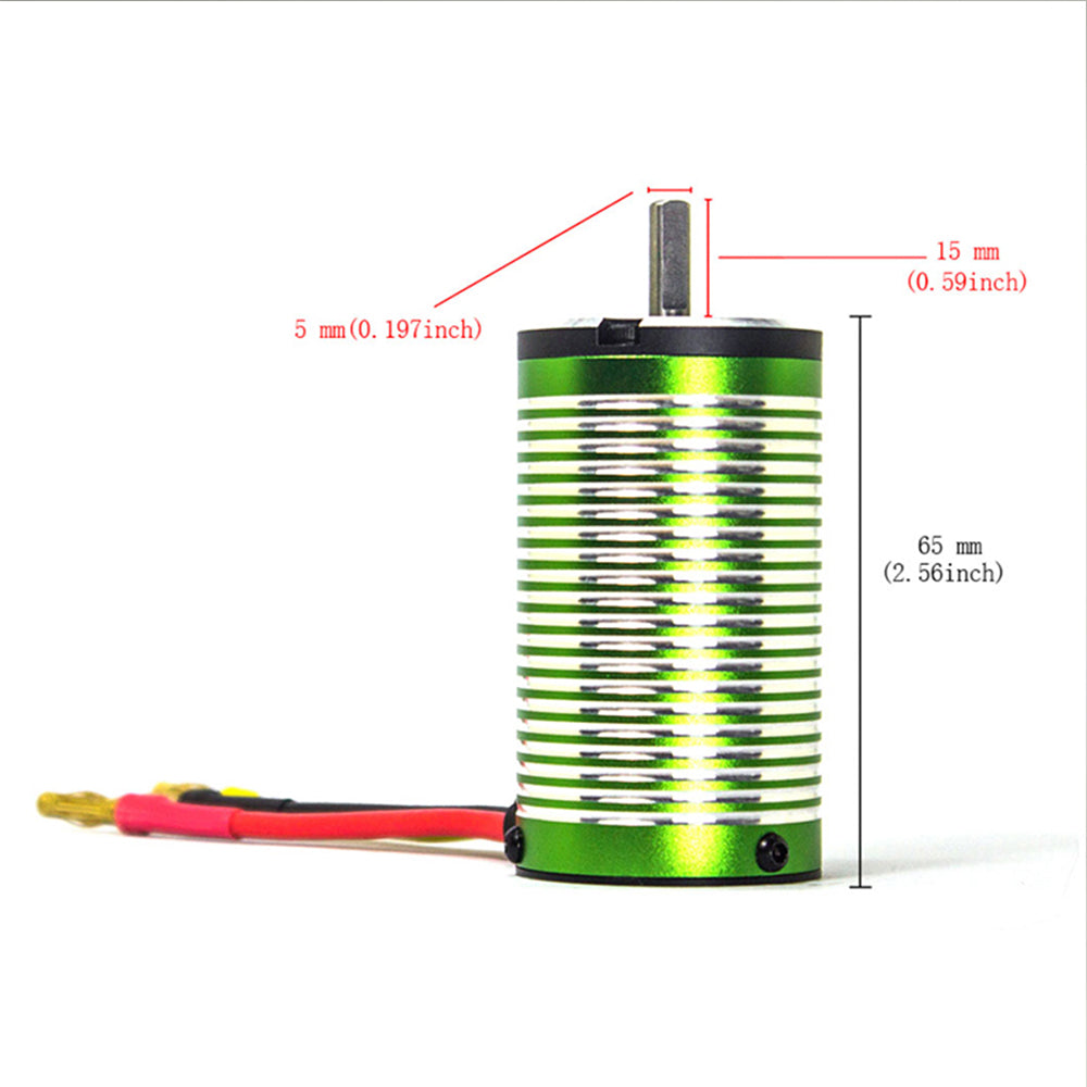 X-TEAM 3665 Brushless Motor 2700KV 4 Poles Design for RC Boat and 1/8 1/10 1/12 Remote Control Car Marine Ship - CaptainRC