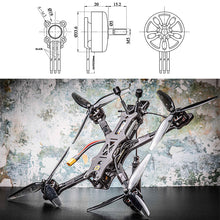 Carregar imagem no visualizador da galeria, 4PCS FLASHHOBBY A2807 2807 6S 1300KV 5S 1500KV 4S 1800KV Brushless Motor for FPV Freestyle 7inch Long Range LR7 Drone Model