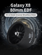 이미지를 갤러리 뷰어에 로드 , DiamondHobby Xfly 80mm EDF 12 Blades Ducted Fan with 3280 RC Brushless Moto KV2200 Thrust 3400g for 6S Jet Airplane Aircraft