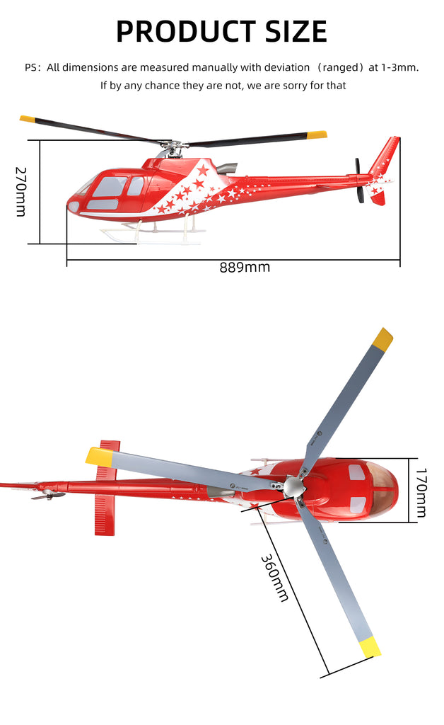 Fly Wing 6CH AS350 RC Helicopter