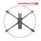 APEX 7 inch Carbon Fiber Quadcopter Frame Drone Rack Body Shell 5.0mm Arm For APEX FPV Freestyle RC Racing Drone - CaptainRC