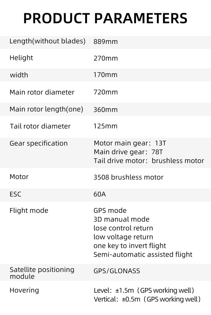 Fly Wing 6CH AS350 RC Helicopter