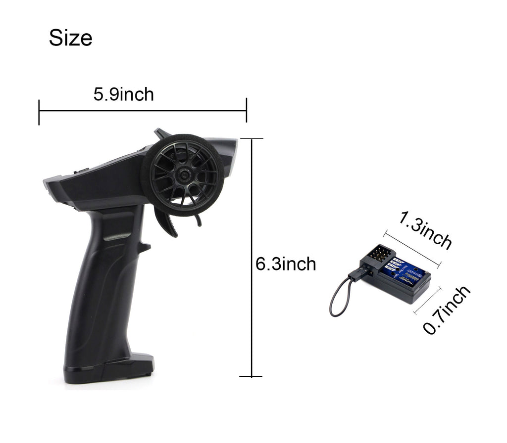 Turbo P32 2.4G 4CH Radio Transmitter with RC RX49