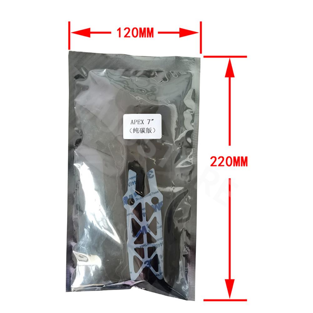 APEX 7 inch Carbon Fiber Quadcopter Frame Drone Rack Body Shell 5.0mm Arm For APEX FPV Freestyle RC Racing Drone - CaptainRC