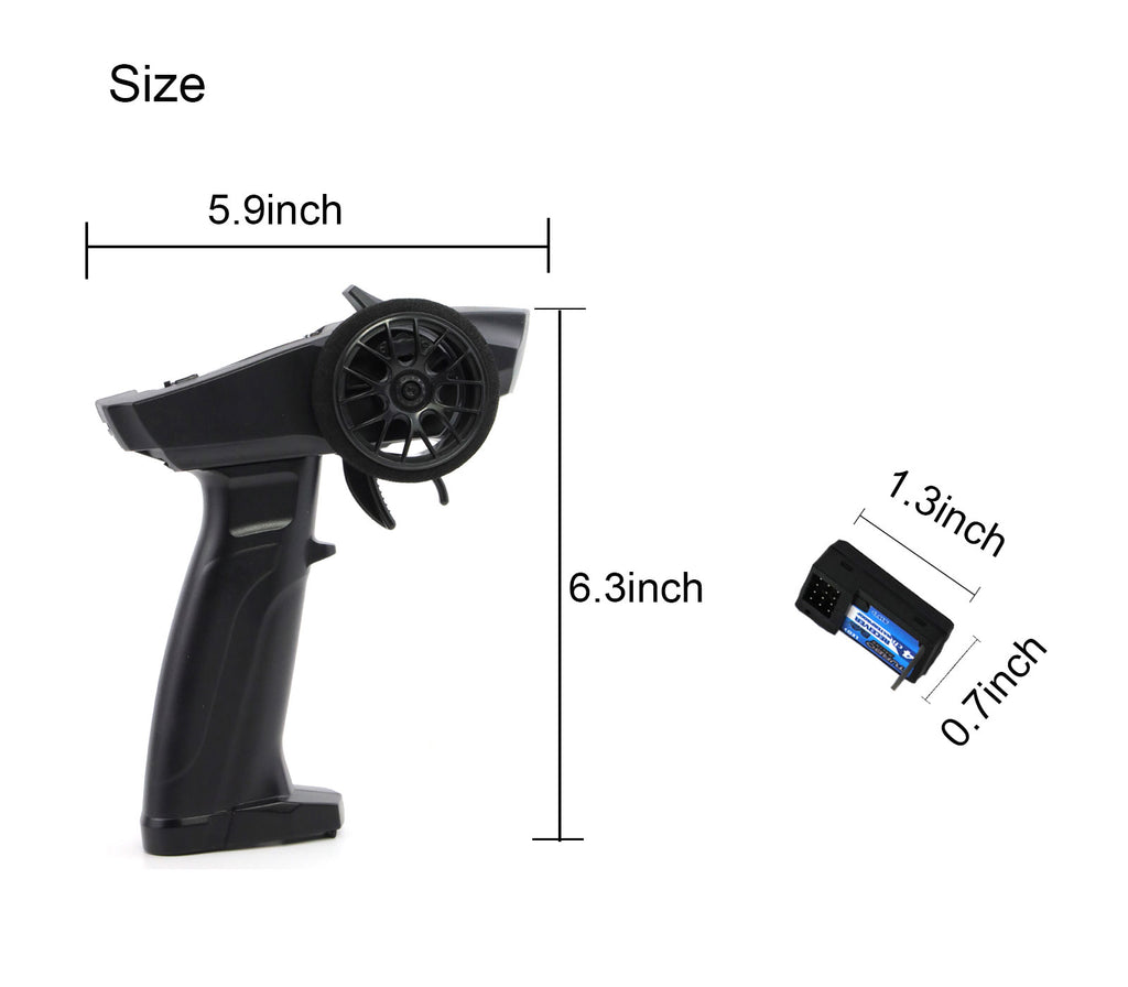 Turbo P32 2.4G 4CH Radio Transmitter Remote Controller