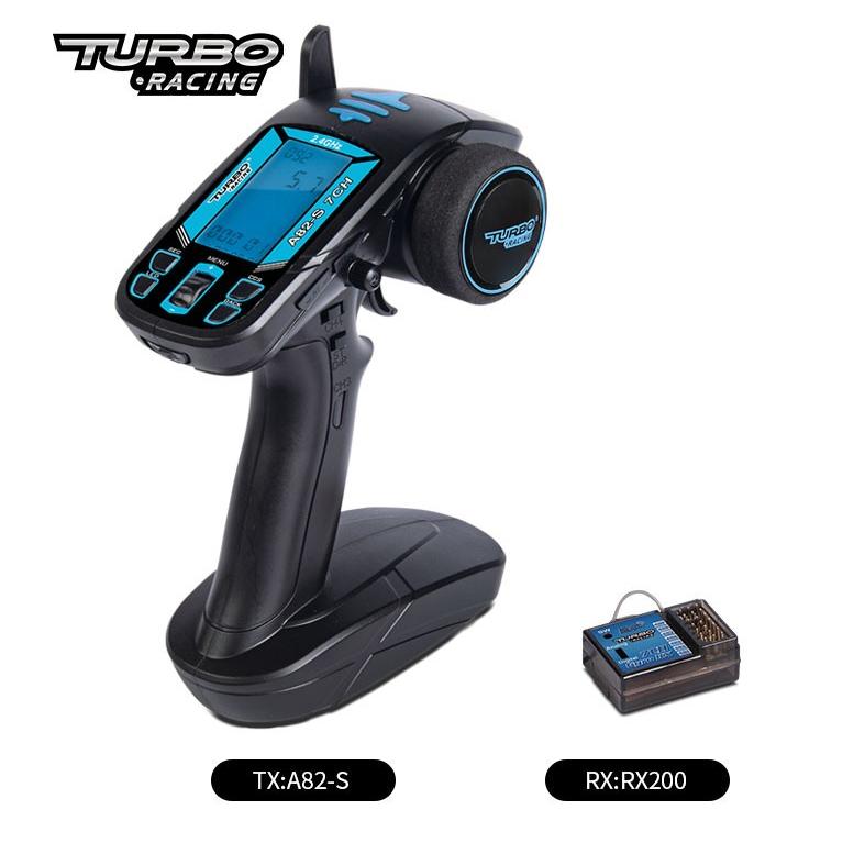Turboracing A82-S 2.4GHz 6-7CH RC Transmitter – V3.1/VT System, 120m Range (CE/FCC)