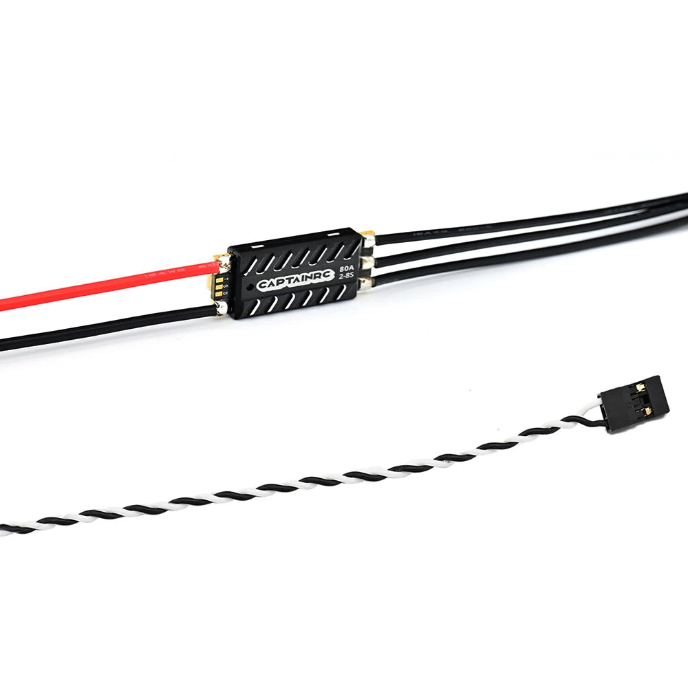 Captainrc 80A 2-8S Brushless ESC – High-Power Drone Speed Controller with AM32 Firmware