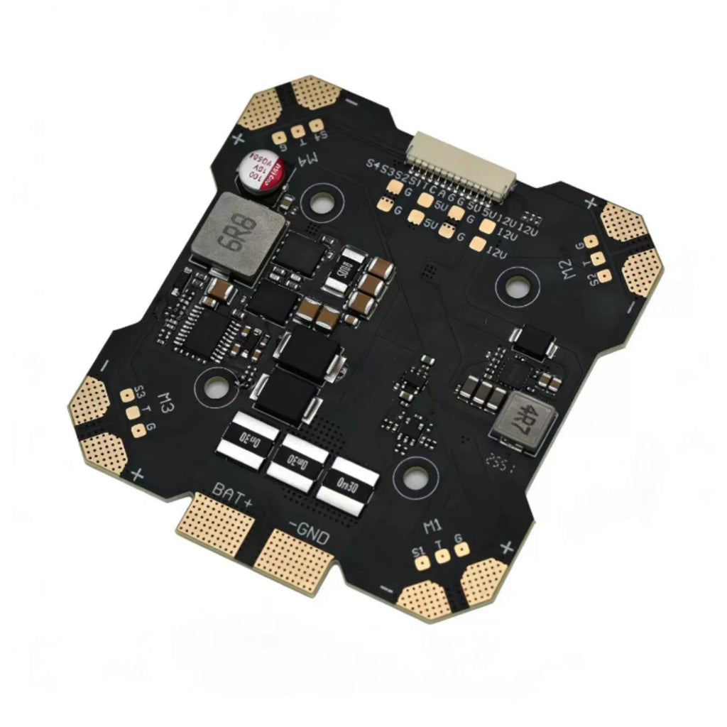 PDB X4 Power Distribution Board| 3-14S LiPo, 5V/12V BEC, 30.5x30.5mm Mount