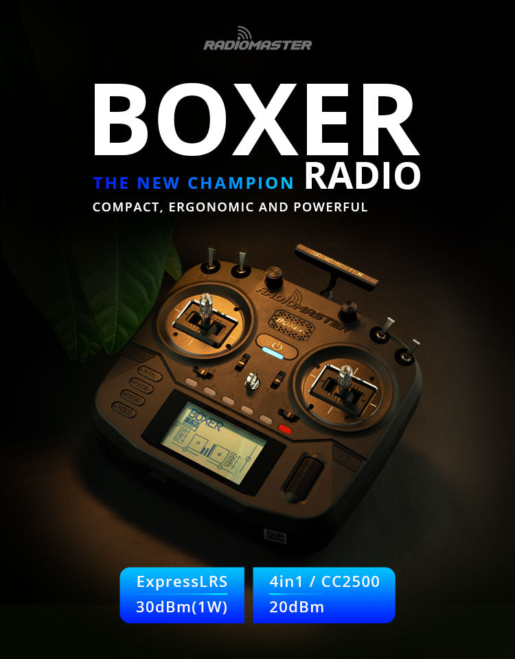 Original RadioMaster Boxer 2.4G 16CH EdgeTX High Precision Hall Gimbal Radio Transmitter CC2500 / 4in1 / ELRS for RC Drone FPV