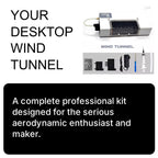 Captainrc 1:64 Model Car Desktop Wind Tunnel – Micro Aerodynamics with Smoke & LED
