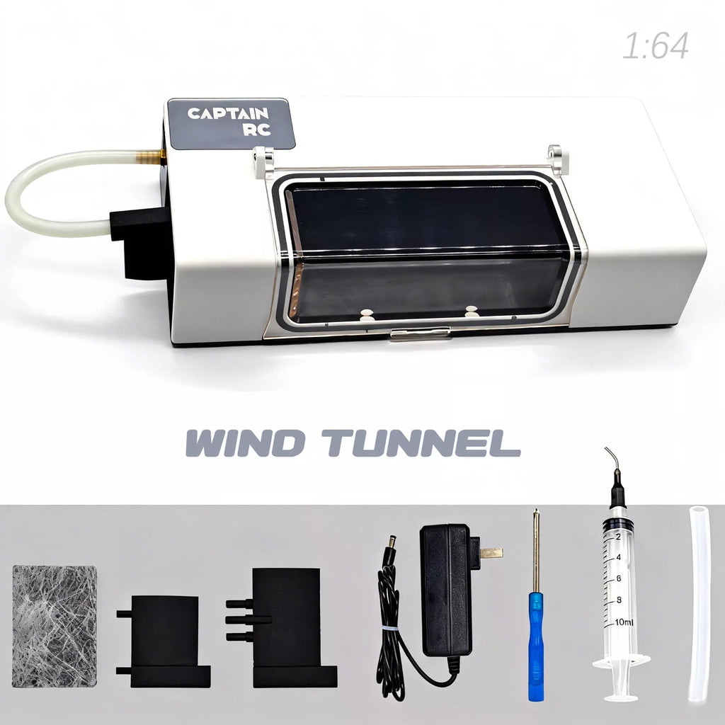 Captainrc 1:64 Model Car Wind Tunnel – Micro Aerodynamics with Smoke & LED