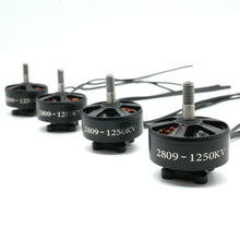 Laden Sie das Bild in den Galerie-Viewer, 4pcs 2809-07 1250KV brushless Motor 6s for QAV FPV Racing Drone Quadcopter