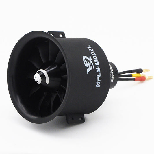 DiamondHobby Xfly 80mm EDF 12 Blades Ducted Fan with 3280 RC Brushless Moto KV2200 Thrust 3400g for 6S Jet Airplane Aircraft