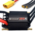 Flycolor 120A Waterproof Brushless ESC Electronic Speed Controller with 5.5V/5A BEC and XT90 4.0mm Banana Head Connector for Model Ship RC Boat - CaptainRC
