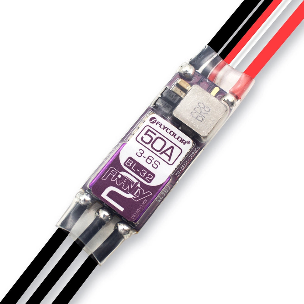 Flycolor Francy50A Brushless ESC - BLHeli32 DShot1200 3-6S BEC 5V/3A for RC Airplane