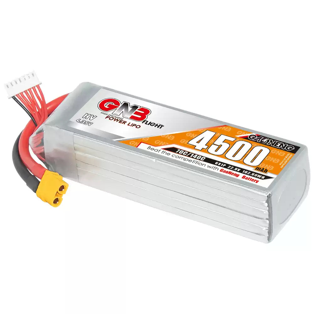GNB 4500mAh 6S 22.8V 70C LiHV RC Battery – Extreme Power for Competition Trucks & Buggies