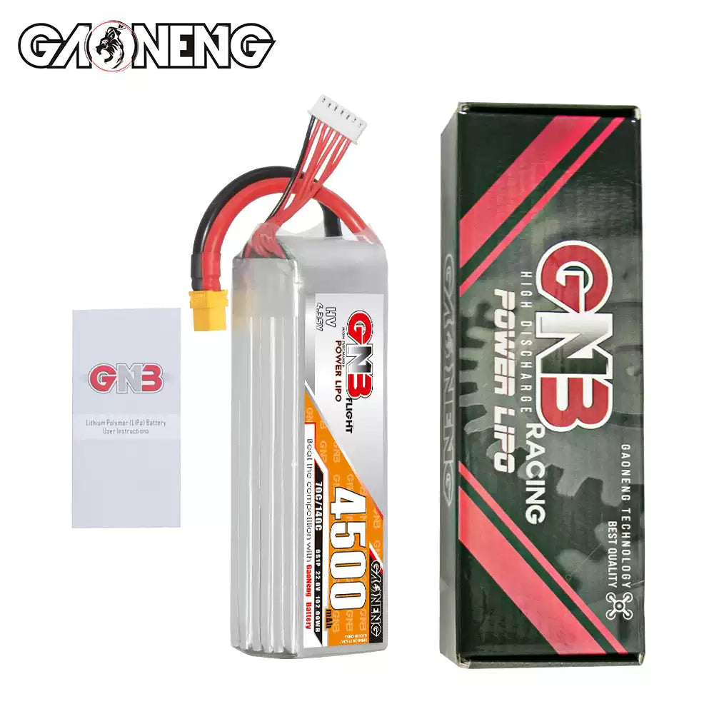 GNB 4500mAh 6S 22.8V 70C LiHV RC Battery – Extreme Power for Competition Trucks & Buggies