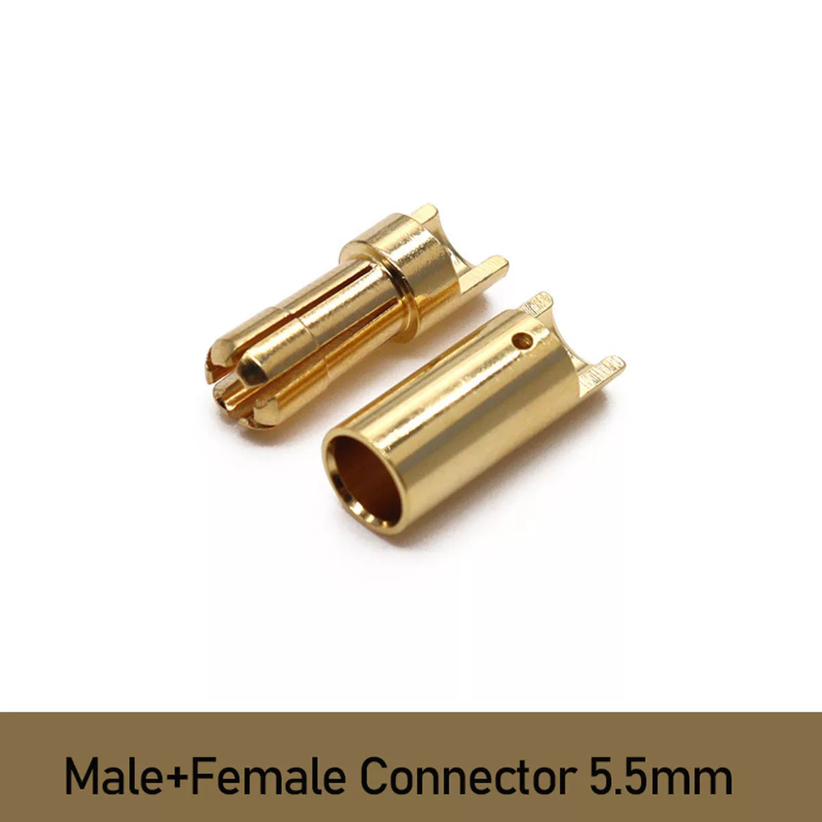 Gold Plated Banana Plug 4mm/5.5mm Connector for RC Motor ESC EDF Aircraft