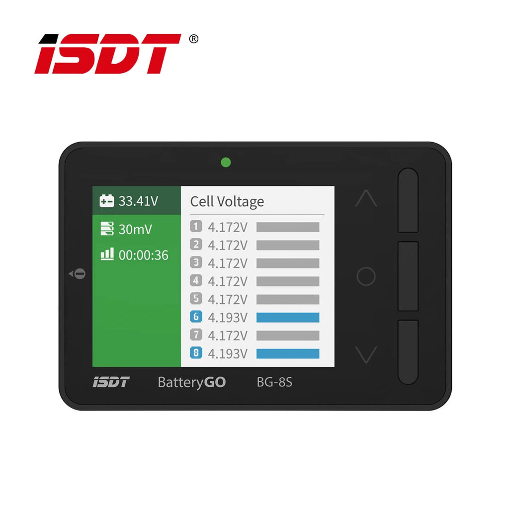 BG-8S Battery Meter, LCD Display Digital Battery Capacity Balance Checker for LiPo Batteries