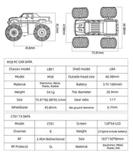 Carregar imagem no visualizador da galeria, LDARC M58 RTR Monster Car