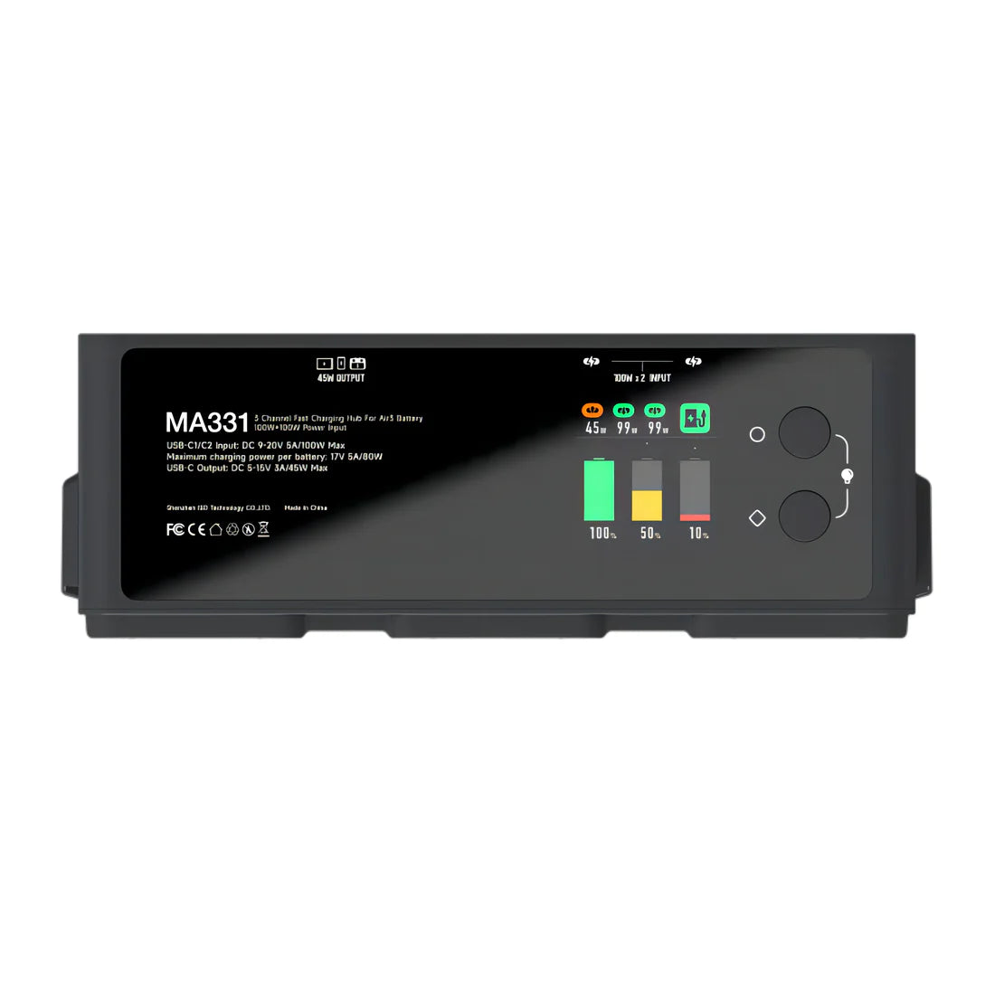 ISDT MA331 Air 3/3S Charging Hub - 200W 3-Channel Smart Charger with PD 45W Output