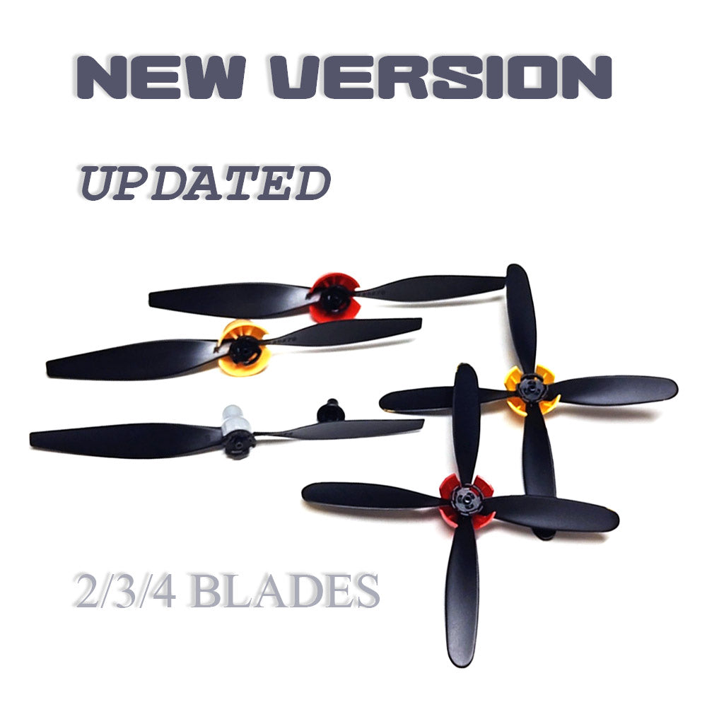 2-3-4-Blades Propeller with Propeller Savers and one Adapters for VOLANTEXRC 761-11 761-12 761-13 P40 BF109 Airplane