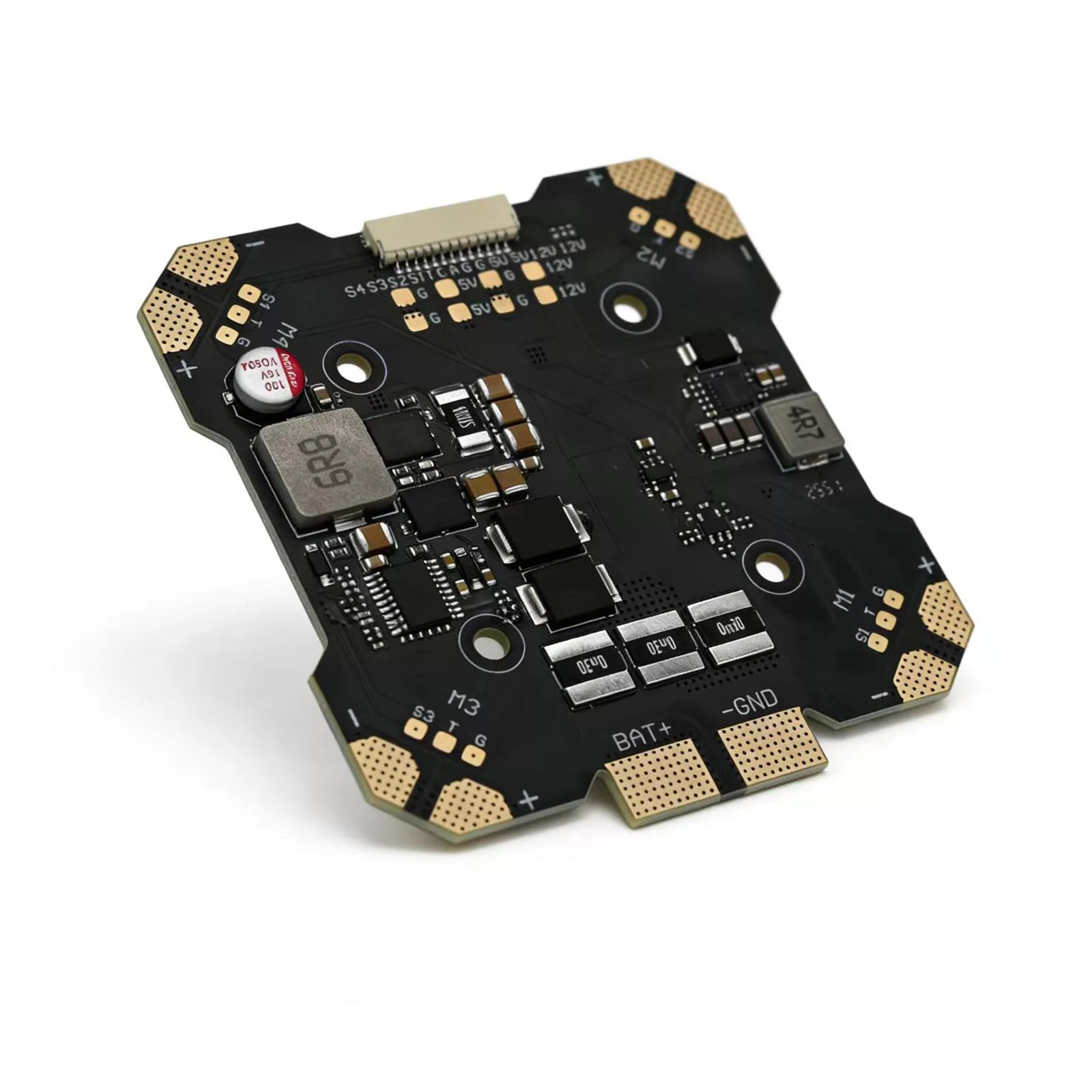 PDB X4 Power Distribution Board| 3-14S LiPo, 5V/12V BEC, 30.5x30.5mm Mount