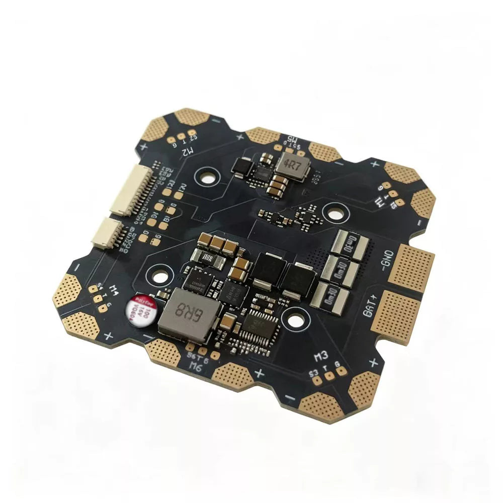 PDB X6 Power Distribution Board - 14S, 120A×6, Dual BEC, Anti-Spark for FPV Drones