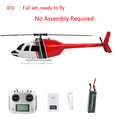 Flywing Bell 206 Simulation Remote Control Aircraft Model Helicopter H1 Flight Control GPS Self Stabilization Return Flight