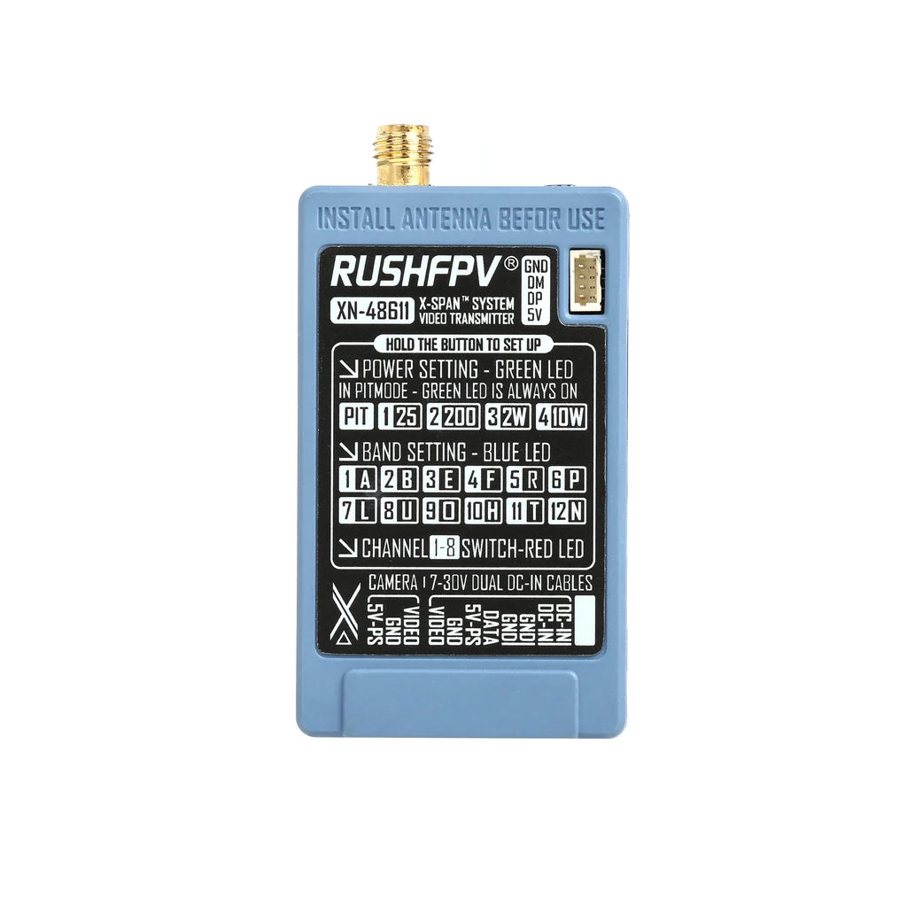 RUSHFPV 4.8G-6.1G XSPAN 10W VTX Transmitter Module