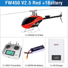 Load image into Gallery viewer, Fly Wing FW450L RC Helicopters