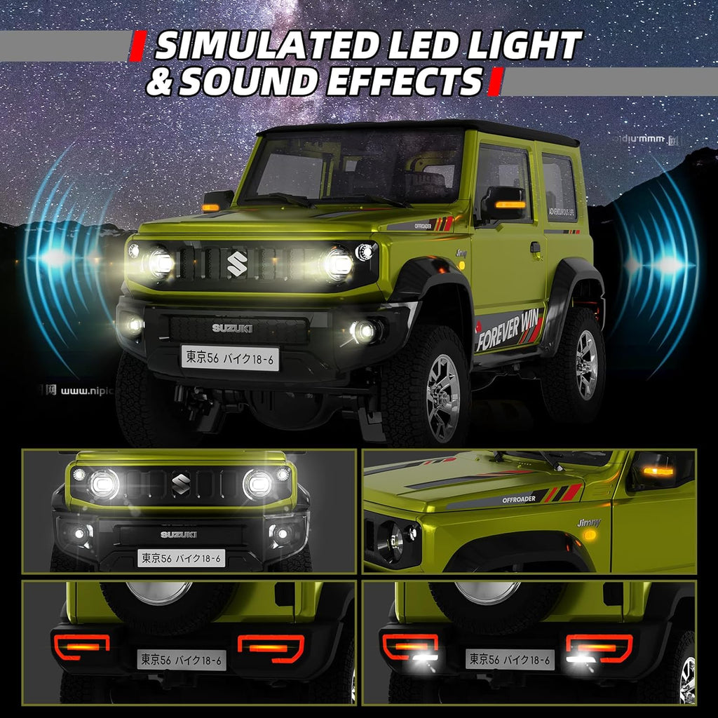 Suzuki Jimny 1:16 Green Crawler RC Car