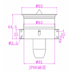 EDF Ducted Fan JP Hobby 80mm + 6s Motor 2200Kv