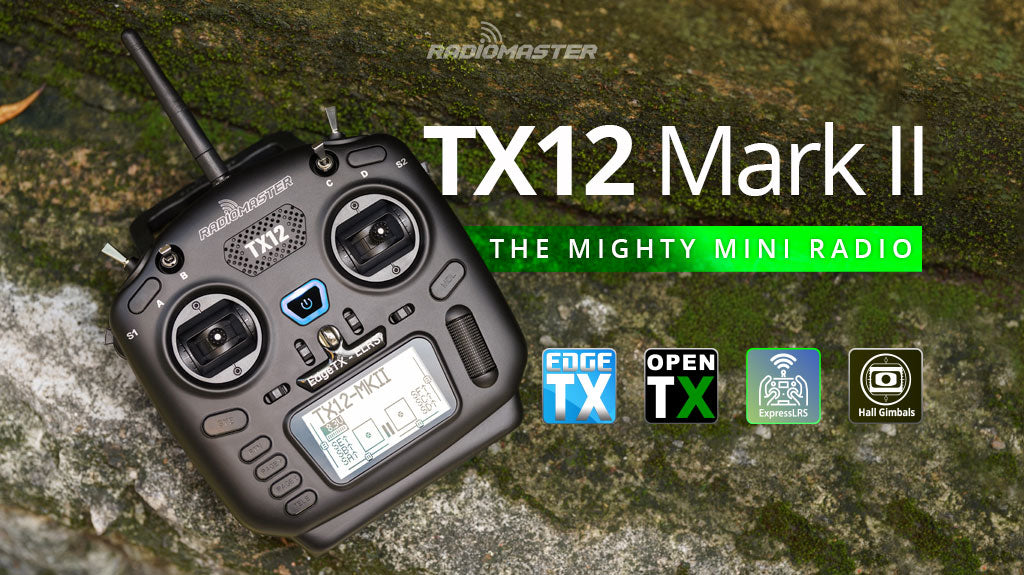 RadioMaster TX12 MKII ELRS CC2500 EdgeTX OpenTX 16CH Hall Gimbals Multi-Module Compatible Radio Control Transmitter