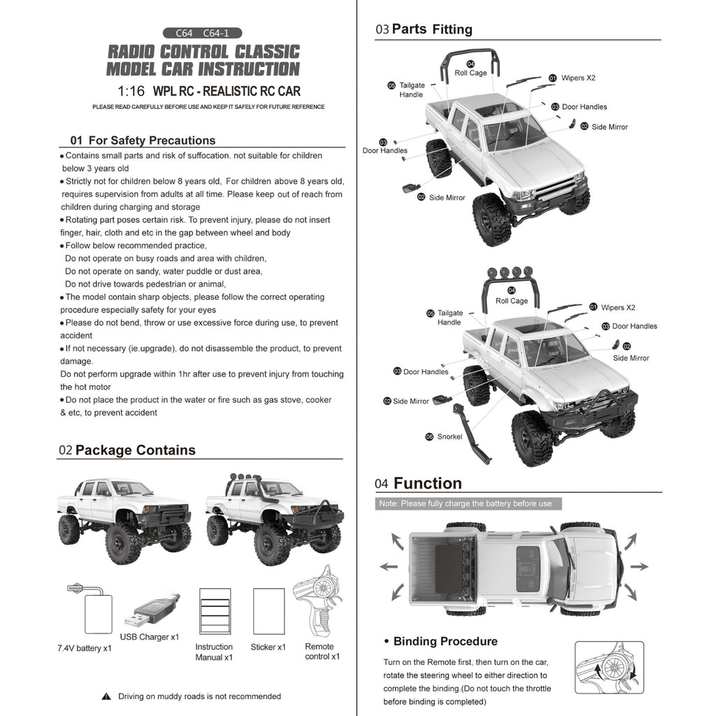 WPL C64 RC Truck