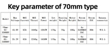 画像をギャラリービューアに読み込む, Hobbyhh 70mm 12 Blade EDF Flat Duct Fan Brushless Motor With 80A ESC For RC Jet Aircraft Model Spare Parts