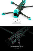 Carregar imagem no visualizador da galeria, Foxeer Aura LR 5&quot; 5inch FPV Frame 210mm T700 Green Carbon Kits W/ 5mm Arm for RC FPV Freestyle Long Range Analog Digital Drone