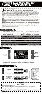 RUSH Solo Tank 5.8G VTX Video Transmitter - CaptainRC