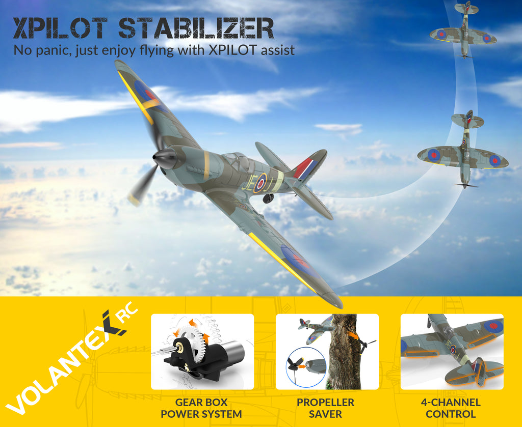 Volantexrc 761-12 Spitfire RC Airplane