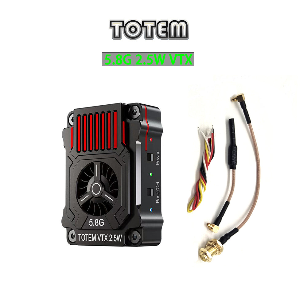 Spot Sales TOTEM 5.8G 2.5W 25mW 2500mW VTX Video Transmitter for FPV Traverser, Fixed Wing