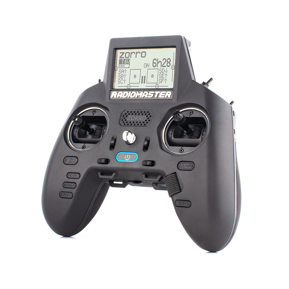 RadioMaster ZORRO 2.4Ghz 16CH CC2500 / 4 in1 / ELRS Hall Gimbal LCD Screen OpenTX Radio Transmitter for RC FPV Drone Mode1 Mode2 - CaptainRC