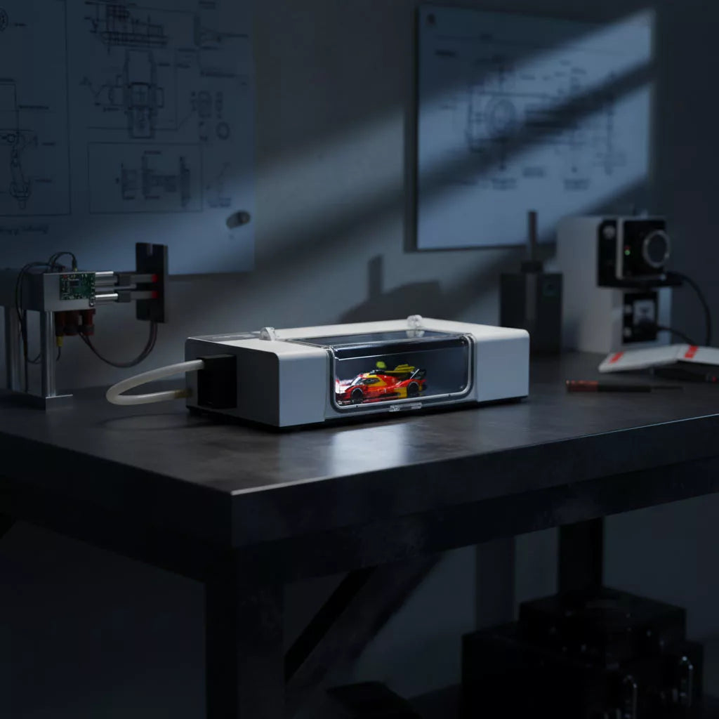 Captainrc 1:64 Model Car Desktop Wind Tunnel – Micro Aerodynamics with Smoke & LED