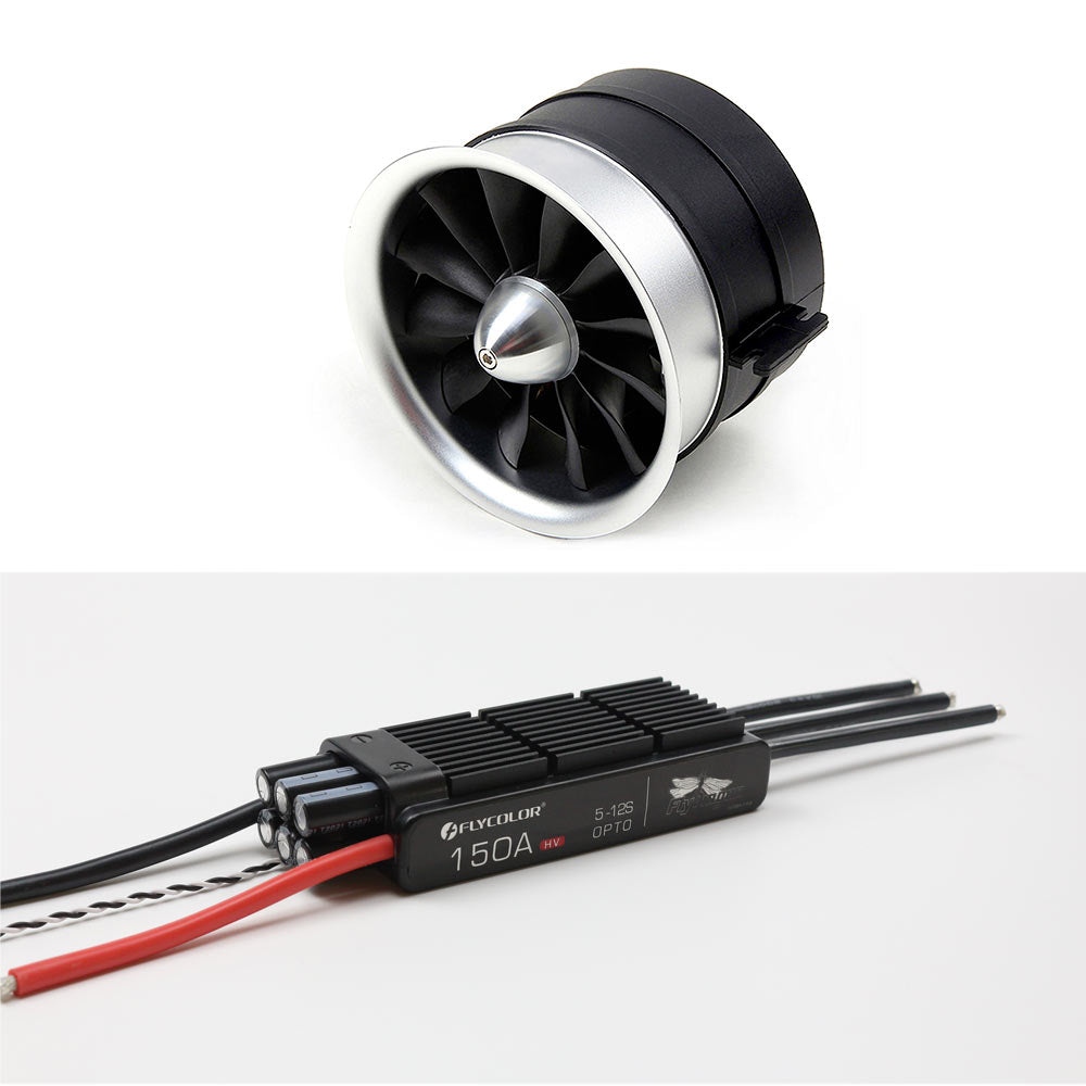 Captainrc S-EDF 90mm 12S Ducted Fan - 4250 950KV Motor, 5000g Thrust, 5000W Max