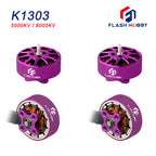4PCS FlashHobby K1303 1303 5000KV 8000KV 2-4S Brushless Motor for FPV Freestyle Tinywhoop Cinewhoop Toothpick Drone RC Model - CaptainRC