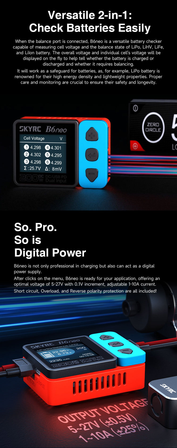 SKYRC B6neo Intelligent Charger - CaptainRC
